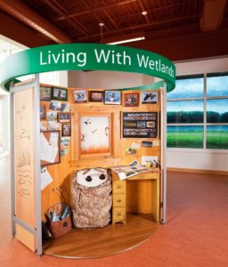 Living with wetlands kiosk